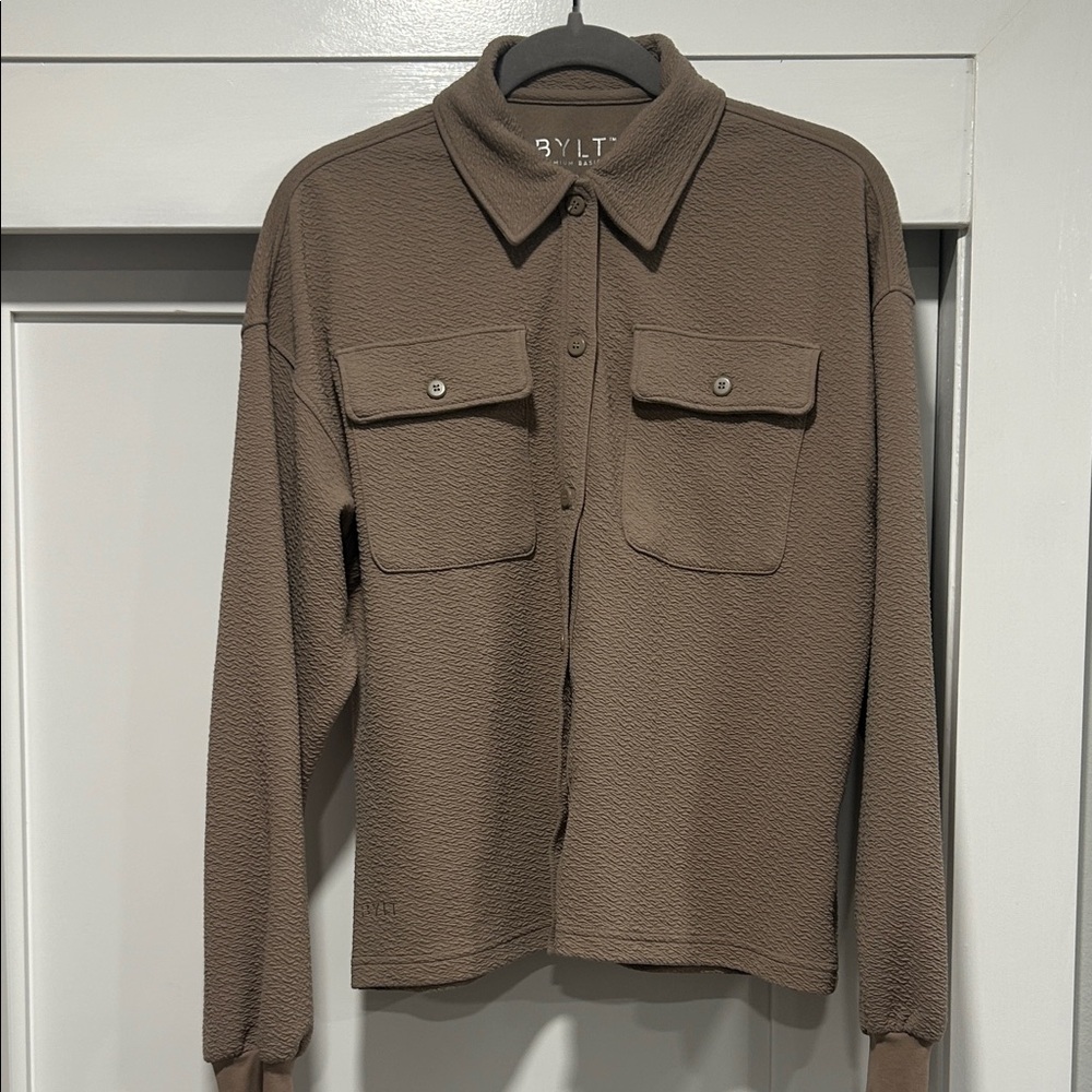 Pre-loved BYLT Basics Serene Shacket - XS/Fawn